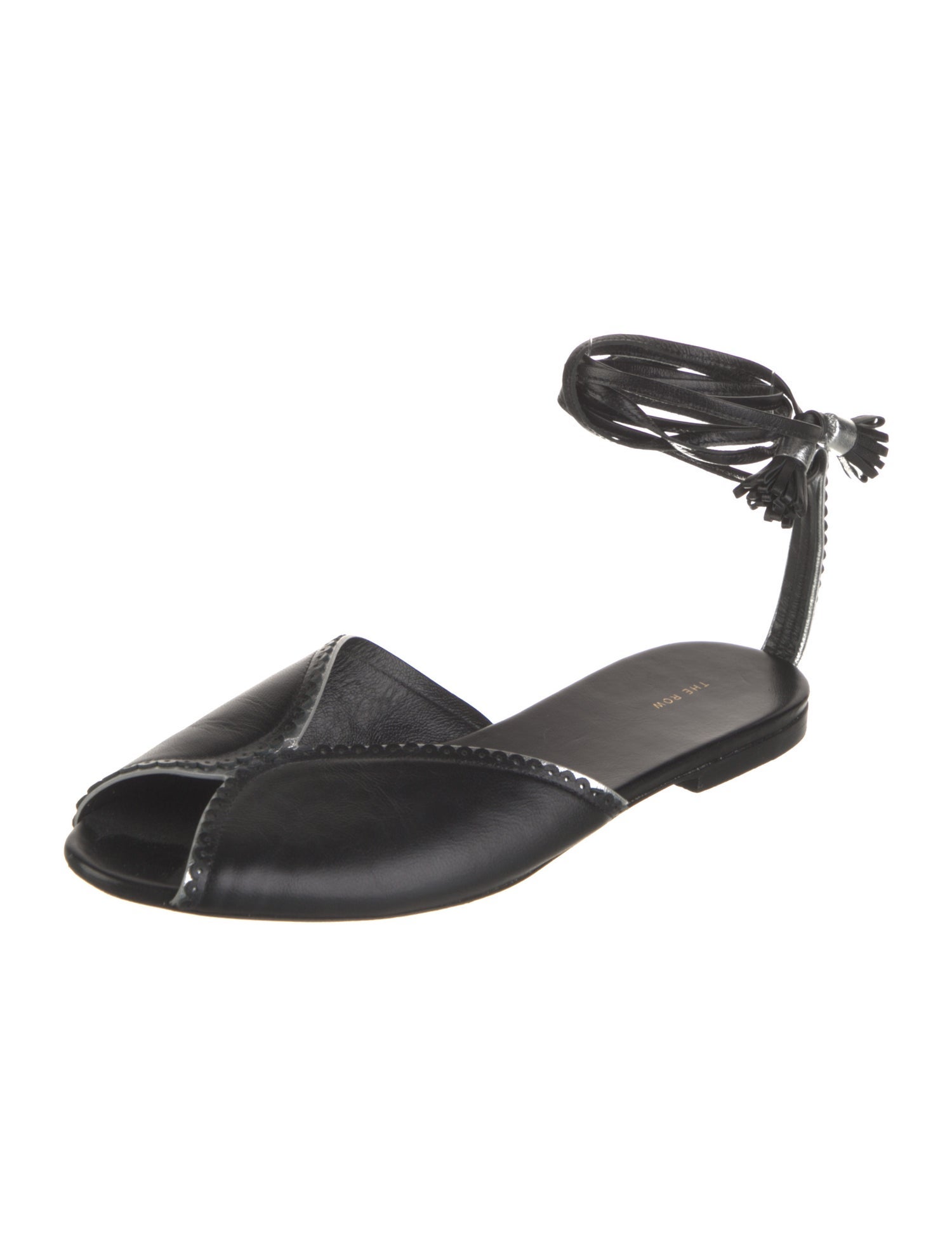 The Row Leather Lasercut Accents Flats